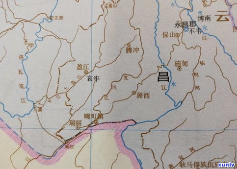 普洱茶区域划分及品牌标识地图